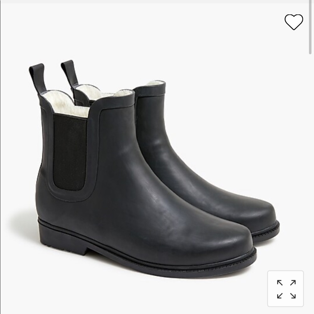 NEW J. Crew Chelsea Boots, Black size 10, water resistant
